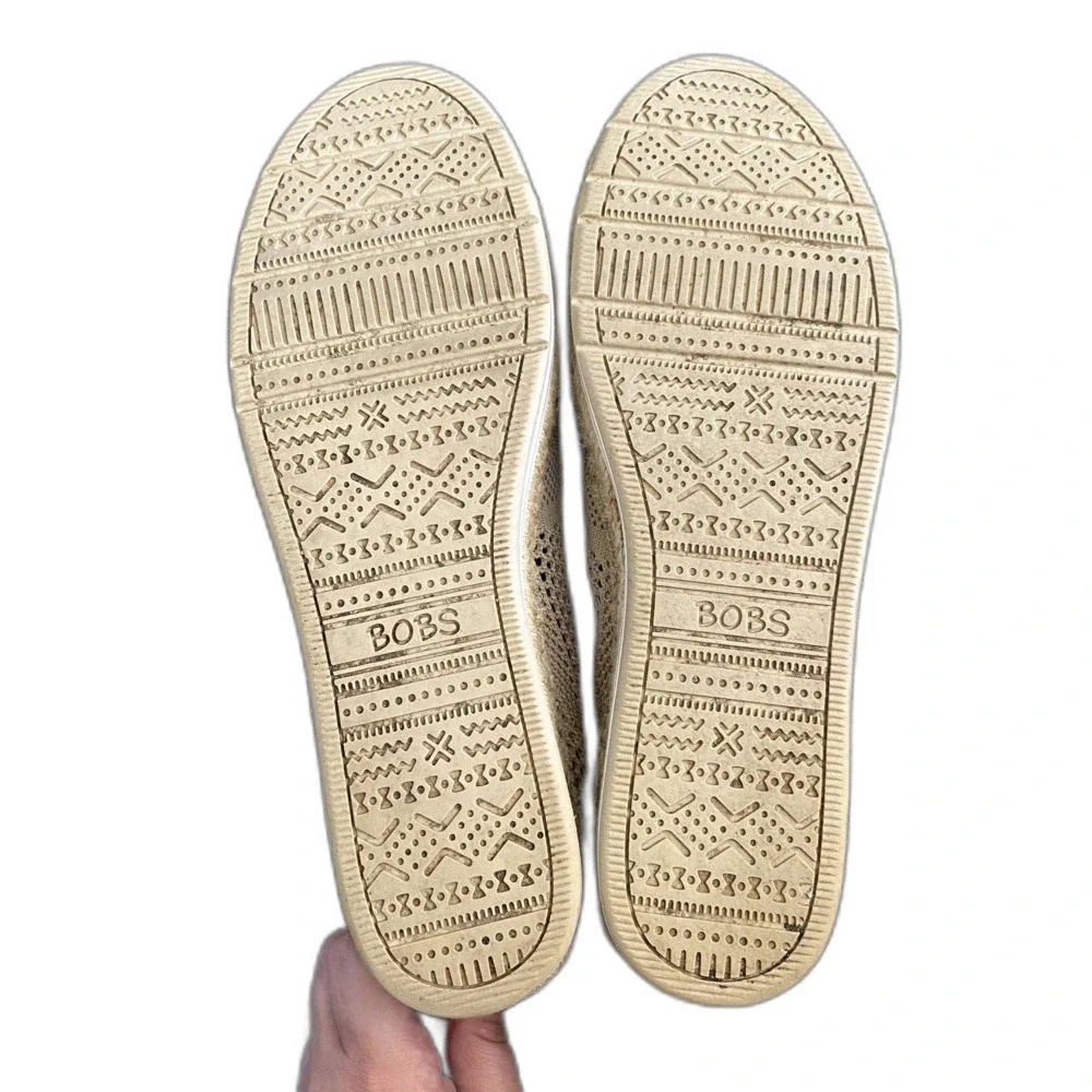 Bobs by‎ Skechers Breeze Bird Song Slip-On Shoes Espadrilles Coastal Chic Size 9